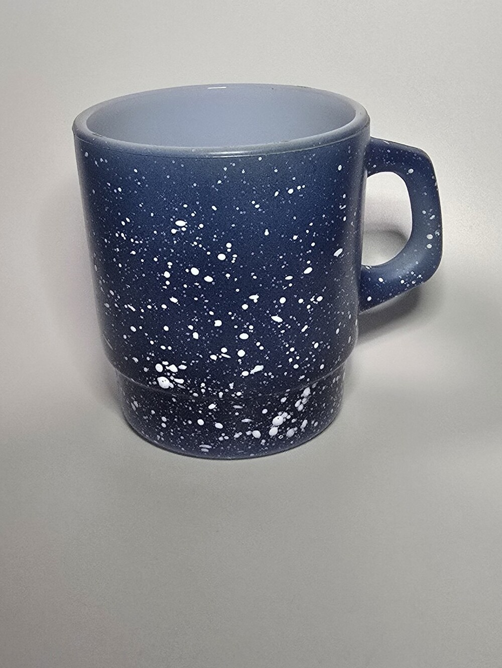 Anchor Hocking Fire King Blue Speckled Ceramic Mug